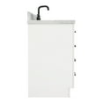 thumbnail image 6 of Ariel Hepburn 49 In. Oval Sink Vanity With 1.5 In. Carrara White Countertop In White, 6 of 10