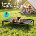 thumbnail image 7 of Elevated Dog Bed, Cooling Raised Bed, Portable&No-Slip for Outdoor or Indoor Use, Black, Small, 35"L x 25"W x 7.4"H, 7 of 7