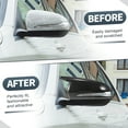 thumbnail image 2 of Cubierta de espejo retrovisor izquierdo y derecho de Unique Bargains para reemplazo de Mercedes-Benz Clase C W213 Par de fibra de carbono negra, 2 of 6