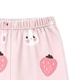 thumbnail image 5 of Spazoro Toddler Kids Girls 2PC 100% Cotton Ouifit Sets, Cute Print Long Sleeve Soft & Comfy Fall Winter Casual Shirts and Pants for Loungewear Pink Size 3-4T, 5 of 6