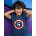 thumbnail image 4 of Captain 5th Birthday Shirt 5 Year Old Boy Birthday Gift Five Toddler Shirt 12M Navy, 4 of 7