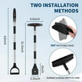 thumbnail image 3 of All-in-One Winter Car Tool | 44" Extendable 5-in-1 Snow Brush, Shovel & Ice Scraper – Stainless Steel, -40°C Resistant, 50Lbs Capacity (Black), 3 of 7