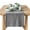Grey, variant on over&back 18x108 Hand-Blocked Printed Cotton Table Runner - Washable Table Runners for a Custom Home Decor Tablescape - Perfect for Coffee Table, Dinner Table, Living Room, and More-Grey Herringbone
