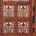 thumbnail image 3 of vidaXL Hand carved 4-Panel Room Divider Brown 160x165 cm Solid Mango Wood, 3 of 5