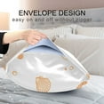 thumbnail image 4 of Yayeee Pillowcase King Size Set of 2 Satin Wrinkle Resistant Pillow Case, White Seahorse, 4 of 7
