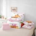 thumbnail image 6 of Erosebridal Cute Capybara 7-Piece Twin Bedding Sets For Girls,Pink Bowknot Bedding Comforter Set For Girls,Pink Reversible, 6 of 7