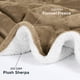 thumbnail image 3 of Manta Utopia Bedding Sherpa, tamaño doble, color camel, 167 x 152 cm, 3 of 8