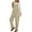 Beige, variant on ABATAB Women's Casual Corduroy Overalls Adjustable Straps Square Neck Ropmpers Baggy Pants Wide Leg Jumpsuits with Pockets