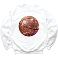 thumbnail image 3 of Basketball Faux Glitter Sweatshirt for Girls Trendy Girly Baseketball Player Pullover White Sweatshirt Youth Medium, 3 of 4
