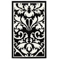 thumbnail image 4 of Capri Damask 6 x 9 Rug, Black and White, 4 of 4