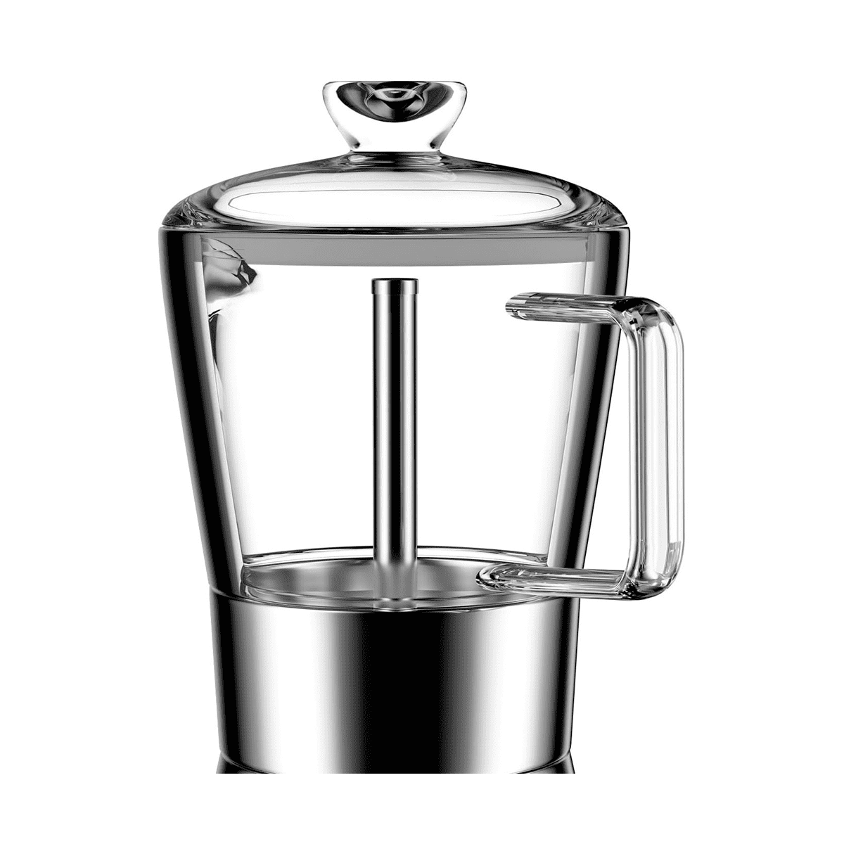  COPOTEA Moka Pot Induction Stovetop Espresso Maker,  Borosilicate Glass & Stainless Steel Moka Pot, 240 ml/8.5 oz/6 Espresso Cup  for Strong Coffee Maker, Classic Italian Coffee Maker Style: Home & Kitchen