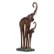 thumbnail image 5 of Tooarts Madre-hijo Elefante Escultura de elefante de latón Significado de la suerte Artesa Tomfeel Escultura de metal, 5 of 7