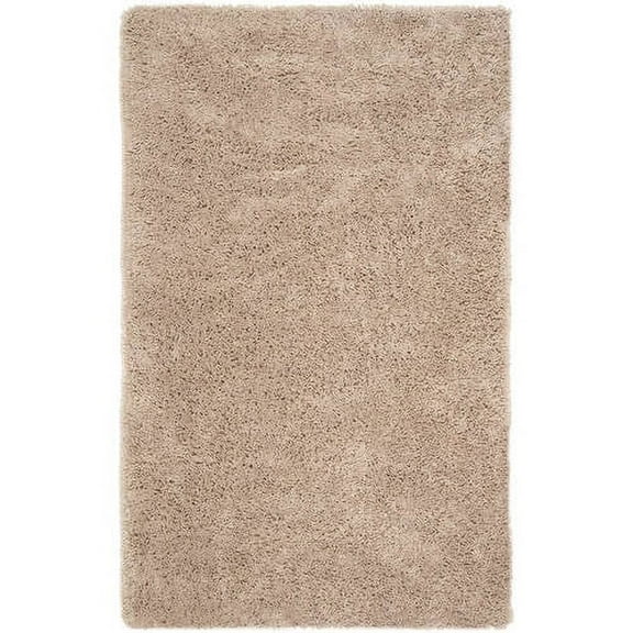 SAFAVIEH Glen Solid Plush Shag Area Rug, Taupe, 8'6" x 11'6"