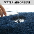 thumbnail image 5 of Bathroom Rug Non Slip Bath Mat for Bathroom (16 x 24, Navy) Water Absorbent Soft Microfiber Shaggy Bathroom Mat Machine Washable Bath Rug for Bathroom Thick Plush Rugs for Shower, 5 of 6