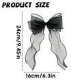 thumbnail image 3 of French Silky Bow Curtain Tiebacks, Lace Ribbon Curtain Ties and No-Drill Holdbacks for Sheer Drapes, Bedrooms, Nurseries, Canopies and Wedding Decor, 3 of 5