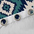 thumbnail image 4 of Feelyou Teens Retro Aztec Black Out Curtains, Tribal Western Fashion Curtains Pack of 2 (42x63 Each), Grey Blue Triangle Abstract Bedroom Curtains, Living Room Curtains Decor, 4 of 6