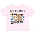 thumbnail image 3 of Inktastic My Granny Loves Me with Sloth and Hearts Boys or Girls Toddler T-Shirt, 3 of 5