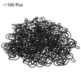 thumbnail image 3 of Unique Bargains Paper Clip Coated Letter P Shape Alphabet Clips Bookmarks, Black, 100 Count, 3 of 6
