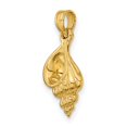 thumbnail image 6 of Auriga Fine Jewelry 10K Yellow Gold 3-D Mini Precious Wentletrap Shell Charm for Women (L-14.5 mm, W-8.5 mm), 6 of 7
