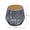 Grey + Teak + Acacia Wood + Rope#52G, variant on Wood Side Table with Grey Rope Base - Natural Teak Finish, Modern Coastal Accent for Patio, Garden, Balcony & Indoor Use