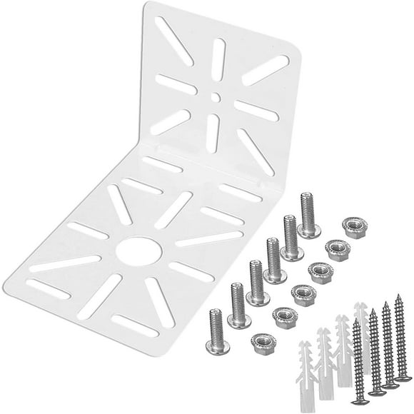 L Shaped Wall And Ceiling Mount Bracket For Cctv Ip Cameras, Ptz Dome Camera Bracket Solid Metal Universal Holes Pattern, Suitable For Security Survei