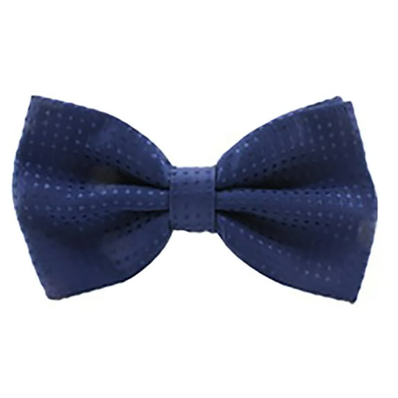 Mens Classic Polka Dot Blue Pre-Tied Bow Tie, 4.5"