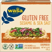 Wasa Gluten Free Sesame and Sea Salt Crispbread, 6.1 Ounce -- 10 per Case.