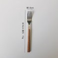 thumbnail image 1 of Nvzi Juego de 2 cucharas plateadas de 6,3 x 0,71 pulgadas, con mango de imitación de vetas de madera, mango ergonómico, ideal para comidas familiares y reuniones vacacionales., 1 of 4