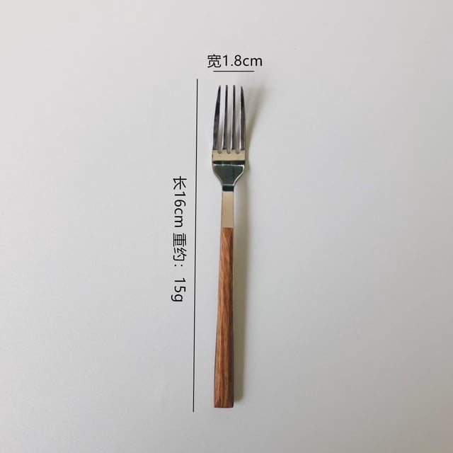 Nvzi Juego de 2 cucharas plateadas de 6,3 x 0,71 pulgadas, con mango de imitación de vetas de madera, mango ergonómico, ideal para comidas familiares y reuniones vacacionales.