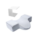 thumbnail image 3 of Almohada con surcos para pestañas, almohada de espuma con memoria para el cuello, extensión de pestañas en forma de U, para cama extensible de pestaña gris, 3 of 8