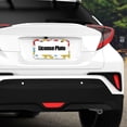 thumbnail image 6 of 2piece License Plate Frame Metal Car Accessories License Plate Cover Fits Standard U.S. Vehicles 12.3x 6.3 Inches Blue Red Yellow Thin Bows, 6 of 7
