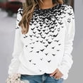 thumbnail image 5 of FNFYFH Halloween Sweatshirts Women Long Sleeve Graphic Halloween Shirts Casual Pullover Top, 5 of 8