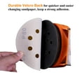 thumbnail image 4 of 5-Inch 8-Hole Hook and Loop Sanding Discs 80-Grit Random Orbit Sandpaper, 100-Pack, 4 of 7