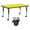 Yellow, variant on Flash Furniture Wren Mobile 30''W x 72''L Rectangular Red HP Laminate Activity Table - Height Adjustable Short Legs