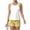 Complexion, variant on Tankini Swimsuits for Women Sunflower Print Drawstring Crew Neck Sports Bathing Suit Beach Summer Two Piece Swimsuit Yellow S