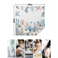 thumbnail image 4 of Coastal Thanksgiving Cloth Napkins Set of 6 Reusable Dinner Napkins, Blue Coral White Pumpkin Starfish Cocktail Napkin Washable Table Napkins for Wedding/Holiday Party/Baby Shower 20"x20", 4 of 7