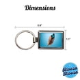 thumbnail image 3 of Feather Pretty Metal Rectangle Keychain, 3 of 7