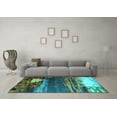 thumbnail image 3 of Ahgly Company Indoor Rectangle Oriental Turquoise Blue Industrial Area Rugs, 8' x 12', 3 of 4