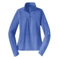 thumbnail image 5 of Yellow Rooster Women's Sport Wick Stretch 1/2 Zip Pullover True Royal Heather S, 5 of 7