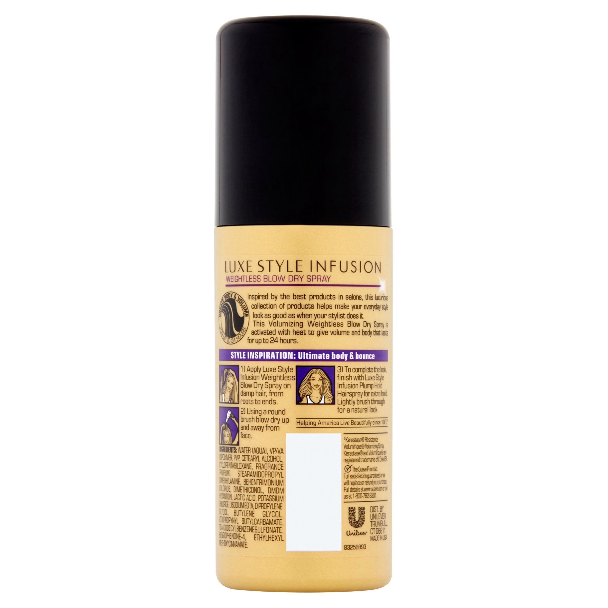 Suave Professionals Weightless Blow Dry Spray Luxe Styling 28 oz