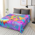 Magic Psychedelic Mushrooms Blanket for Couch Bed Throw Blanket