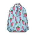 thumbnail image 3 of Fashion Strawberry Print Backpack - Perfect for Students & Women, Lightweight School Bag for College & Work, Spacious Laptop Backpack, Cute Strawberry Gift, 3 of 6