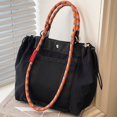 thumbnail image 3 of Hfppkn Black Lightweight Nylon Casual Commuter Shoulder Bag, Trendy Underarm Top Handle Purse for Daily Use 23x22x13cm, 3 of 7