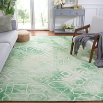 Safavieh Dip Dye Aylmer Distressed Area Rug, Green/Ivory, 8' x 10'