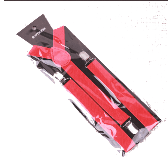 FLORNIX Mens Suspenders Adjustable Design Suspenders for Men Easy to Store Environmentally Friendly Materials Men'S Suspenders,Rose Red