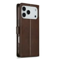 thumbnail image 4 of LC.IMEEKE Leather Case For iPhone 17 Pro,Premium PU Leather Flip Folio Wallet Case with Card Slot Magnetic Closure Shockproof Kickstand Protective Phone Cases Cover For iPhone 17 Pro,Brown, 4 of 10