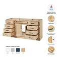 thumbnail image 2 of Ariel Hepburn 66 Inch Single Sink Base Cabinet In Oak, 2 of 10