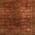 thumbnail image 1 of Ahgly Company Indoor Square Abstract Red Oriental Area Rugs, 5' Square, 1 of 6