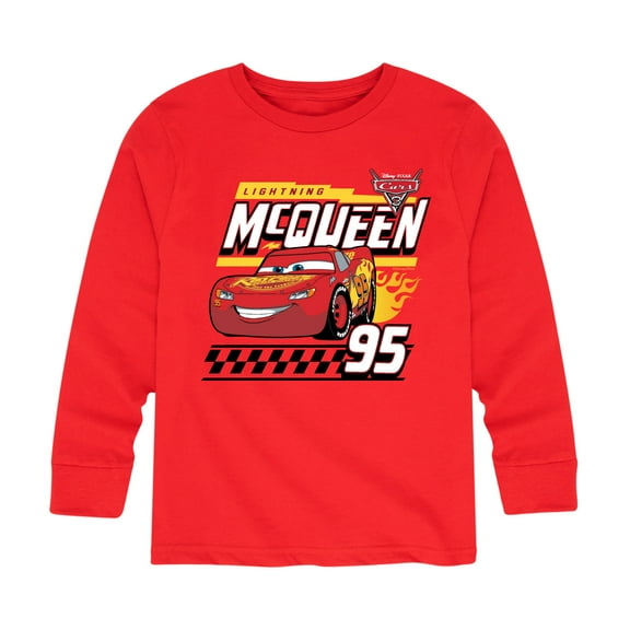 Disney's Cars - Lightning McQueen 95 - Toddler And Youth Long Sleeve Graphic T-Shirt
