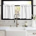 thumbnail image 5 of 2Pcs Blackout Valance Thickened High Shading Solid Color Kitchen/Bathroom Soft Silky Stylish Window-hy, 5 of 5